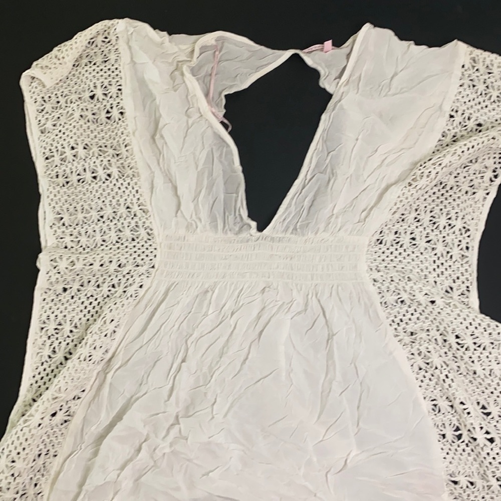 VS white beach cover up